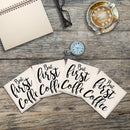 But First Coffee Drink Coaster Set