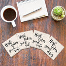 High Tides, Good Vibes Drink Coaster Set