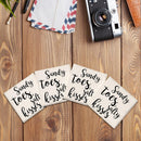 Sandy Toes, Salty Kisses Drink Coaster Set