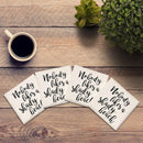 Nobody Likes A Shady Beach Drink Coaster Set