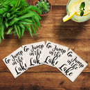 Go Jump In The Lake Drink Coaster Set