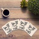 Y'all Ain't Right Drink Coaster Set