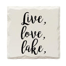 Live, Love, Lake Drink Coaster Set
