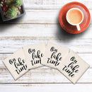 On Lake Time Drink Coaster Set