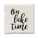On Lake Time Drink Coaster Set