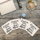 Caution, Trees Don't Move Drink Coaster Set