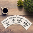 Life Happens, Caffeine Helps Drink Coaster Set