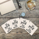 Ski Good Or Eat Wood Drink Coaster Set