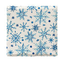 Winter Snowflakes | Drink Coaster Set of 4 | Absorbent Ridged Ceramic with Cork Backing