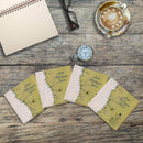 Lake Michigan Shore Map | Drink Coaster Set