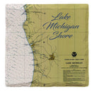 Lake Michigan Shore Map | Drink Coaster Set