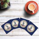 Virginia State Flag | Drink Coaster Set