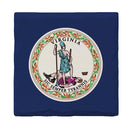 Virginia State Flag | Drink Coaster Set