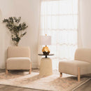 Coleford Gold Geometric Table Lamp