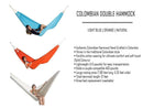 Colombian Double Hammock with Bamboo Stand