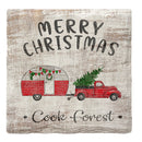 Cook Forest Merry Christmas | Drink Coaster Set