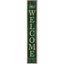 Welcome Cook Forest State Park Deer Green Latitude Longitude | Wall Art Print on Real Wood