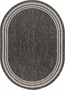 Coonamble Bordered Antrasit Rug