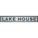Lake House White Shabby | Wall Art Print on Real Wood