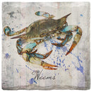 Weems Watercolor Blue Crab Coaster Set