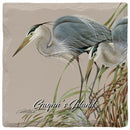 Gwynn's Island Art Lamay Heron Coaster Set