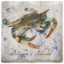 Gwynn's Island Watercolor Blue Crab Coaster Set
