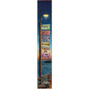 Pamunkey River Night Pier Directional | Wall Art Print on Real Wood