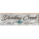 Dividing Creek Blue Crab Grey Latitude Longitude | Wall Art Print on Real Wood