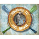 Welcome to the Rivah Heron Life Ring | Wall Art Print on Real Wood