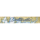 Deltaville, Virginia Navigational Styled Chart Large Wall Art | Wall Art Print on Real Wood