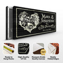 Till Death Do Us Part Skeleton Couple Sign