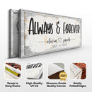 Always And Forever Couple Sign