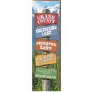 Grand County Mountain Directional | Wall Art Print on Real Wood