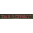 The Retreat Wooden Sign | Wall Art Print on Real Wood