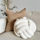Knotted Plush Accent Pillow