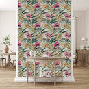 Flamingos and Lilies Wallpaper