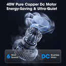 52 Inch Bucholz Industrial Dimmable RGB LED Ceiling Fan with Remote and APP Control