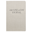 Tan One Line A Day Memory Journal