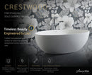 Crestwood Freestanding Solid Surface Bathtub