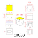 CRG30 Low Voltage In Ground RGB or WW LED Brick Paver Light Square IP67 Waterproof