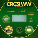 CRG31 Low Voltage In Ground RGB or WW LED Brick Paver Light Rectangle IP67 Waterproof