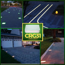 CRG31 Low Voltage In Ground RGB or WW LED Brick Paver Light Rectangle IP67 Waterproof