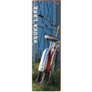 Keuka Lake Red Bike CRO1 | Wall Art Print on Real Wood