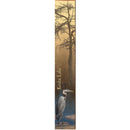 Keuka Lake Blue Heron At Dawn CRO1 | Wall Art Print on Real Wood