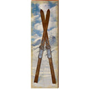 I Ski, Therefore I Am CRO1 | Wall Art Print on Real Wood