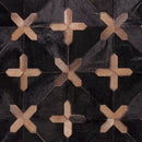 CROSSES – Geometric Luxury Leather Rug for Designers