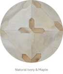 CROSSES – Geometric Luxury Leather Rug for Designers