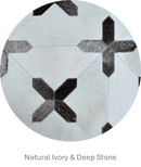 CROSSES – Geometric Luxury Leather Rug for Designers