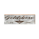 Goldsboro Airforce Grey Latitude Longitude | Real Wood Wall Art Print CRY4