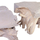 Pair of Sculptured Teak Root Coffee Table Base 1